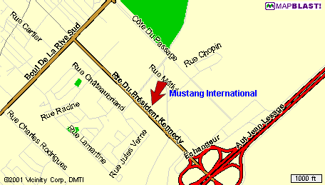 Prendre l'autoroute (Jean Lesage) la 20. Direction Québec. Prendre la sortie 325 N, et vous y êtes...